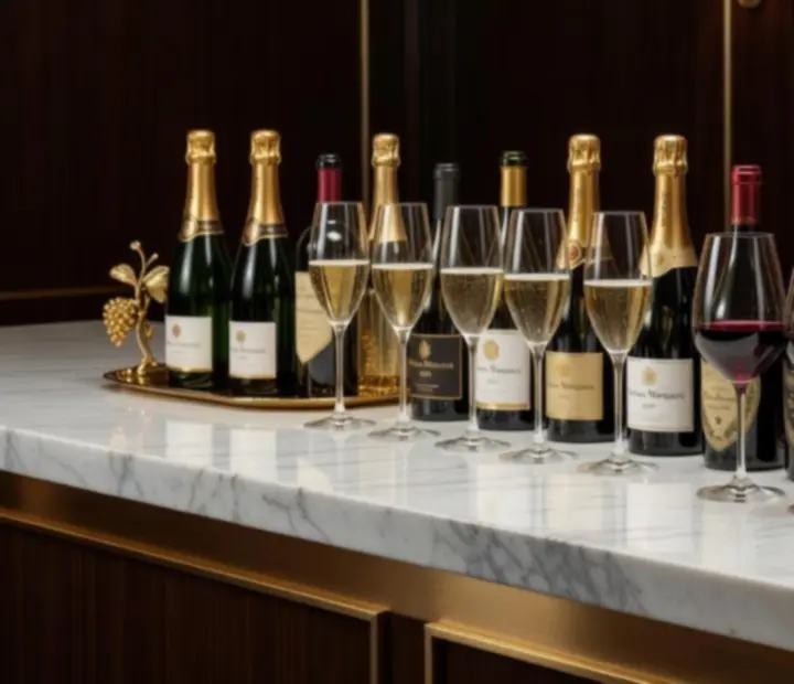 Elegáns bor- és champagne válogatás